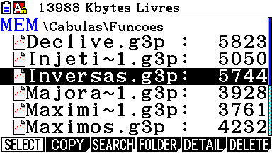 Imagem "Inversas" selecionada